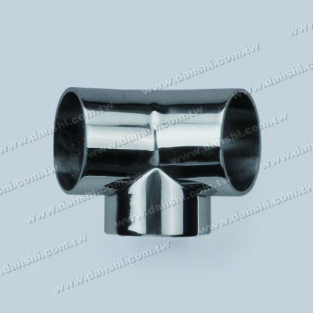 S.S. Round Tube External 135° 3 Way Out Conn. - Stainless Steel Round Tube External 135degree 3 Way Out Connector