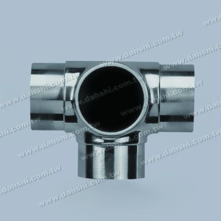 S.S. Round Tube Internal 90° T Connector 4 Way Out - Stainless Steel Round Tube Internal 90degree T Connector 4 Way Out