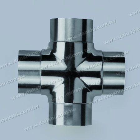 S.S. Round Tube Internal Cross Connector 4 Way Out - Stainless Steel Round Tube Internal Cross Connector 4 Way Out
