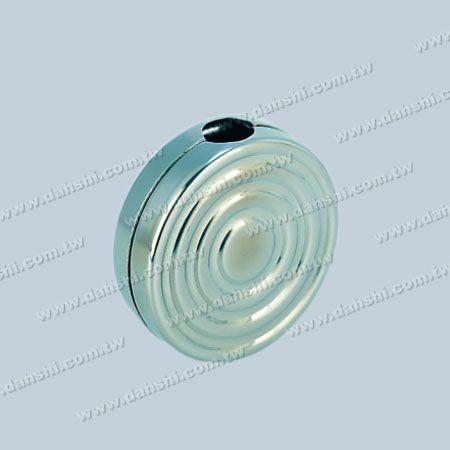 12mm Round Tube Accessory Concentric Circles Decorative Clamp - 12mm Round Tube Accessory Concentric Circles Decorative Clamp