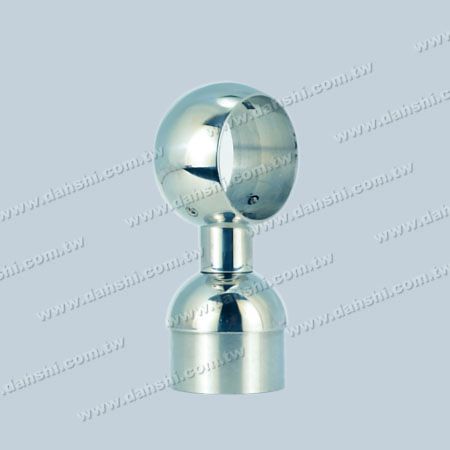 S.S. Round Tube Handrail Perp. Post Connector Through Ring - Stainless Steel Round Tube Handrail Perpendicular Post Connector Through Ring