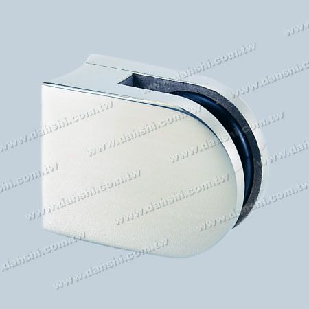 S.S. Glass Clamp D Shape - Stainless Steel Glass Clamp D Shape - With Center Pin for Drill Hole on Glass