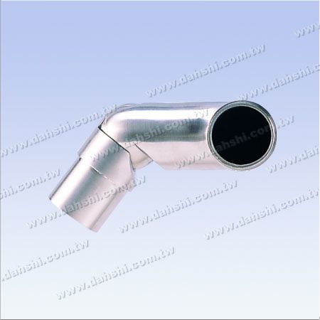 S.S. Round Tube Corner Conn. Right Angle Adj. - Stainless Steel Round Tube Internal Stair Corner Connector Right Angle Adjustable