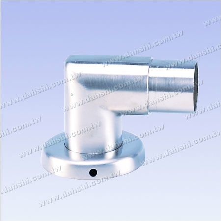 Handrail Support 90° L Shape Elbow with Cover - Stainless Steel Round Tube Handrail Support 90degree L Shape Elbow with Cover - Screw Invisible