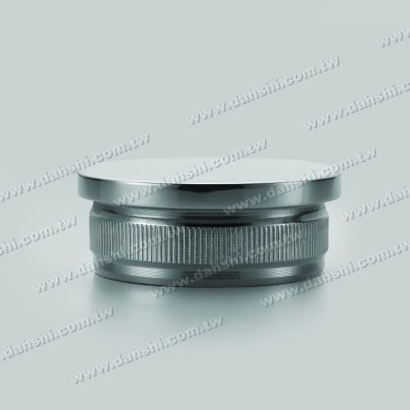 S.S. Round Tube Flat Top End Cap with Fix Rim Design - Stainless Steel Round Tube Flat Top End Cap with Fix Rim Design