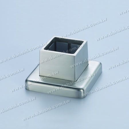 S.S. Square Tube Base 3 Pieces - Stainless Steel Square Tube Handrail 3 Pieces Base - Screw Invisible