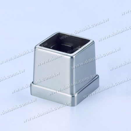 S.S. Square Tube Base 2 Pieces - Stainless Steel Square Tube Handrail 2 Pieces Base - Screw Invisible
