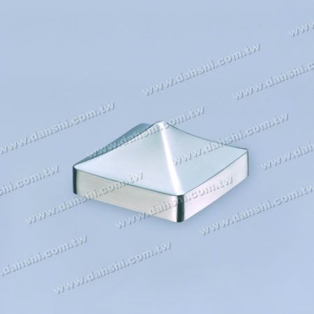 S.S. Square Tube Spire Top External End Cap - Stainless Steel Square Tube Spire Top External End Cap