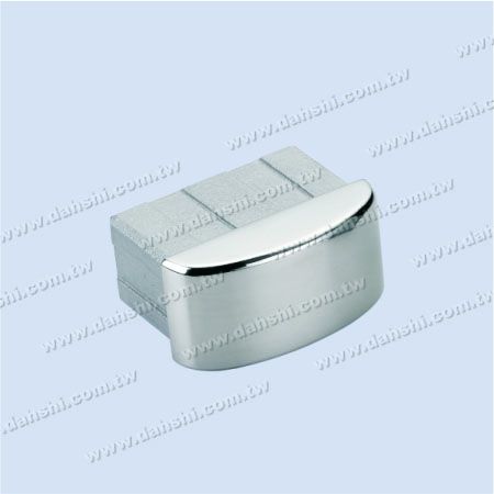 S.S. Rectangle Tube Curve Top End Cap - Stainless Steel Rectangle Tube Curve Top End Cap