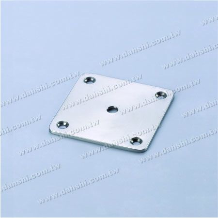 S.S. Square Base - Stainless Steel Square Base for Tube Handrail Support