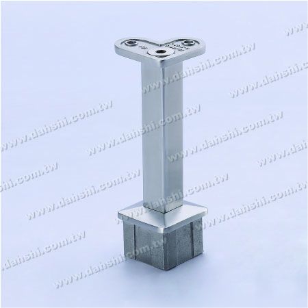 Handrail Perpendicular Post 90° Support Connector - Stainless Steel Square Tube Handrail Perpendicular Post 90deg Support Connector