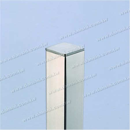S.S. Square Tube Flat Top End Cap - Stainless Steel Square Tube Flat Top End Cap