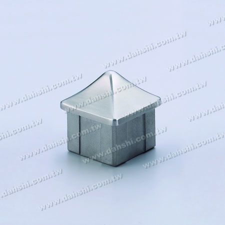 S.S. Square Tube Spire Top End Cap - Stainless Steel Square Tube Spire Top End Cap