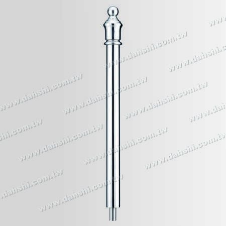 S.S. 3" Round Post - Stainless Steel Round Post 3" Plain Surface with Crown Shape Top