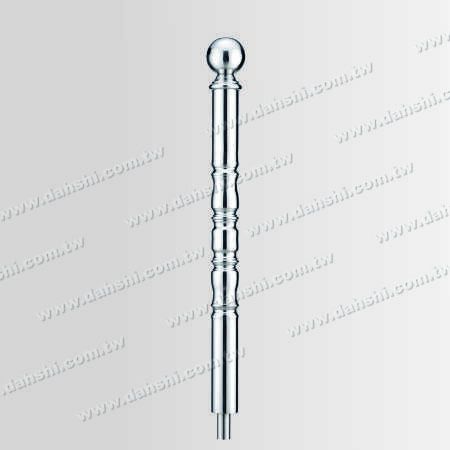 S.S. 3" Round Post - Stainless Steel Round Post 3" Decorating Post Body with 4 1/4" Ball Top