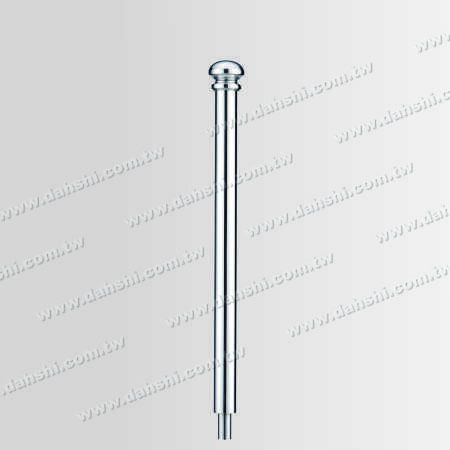 S.S. 2 1/2" Round Post - Stainless Steel Round Post 2 1/2" Plain Surface with Mushroom Shape Top