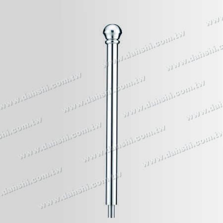 S.S. 2 1/2" Round Post - Stainless Steel Round Post 2 1/2" Plain Surface with Mushroom Shape Top