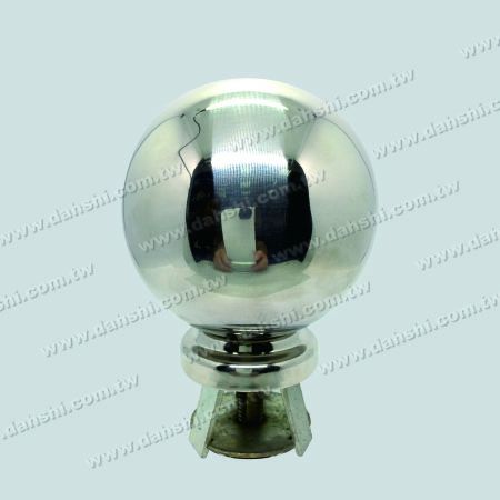 Stainless Steel 4 1/4" Ball with Cover for 2 1/2" Pipe - Stainless Steel 4 1/4" Ball with Cover for 2 1/2" Pipe