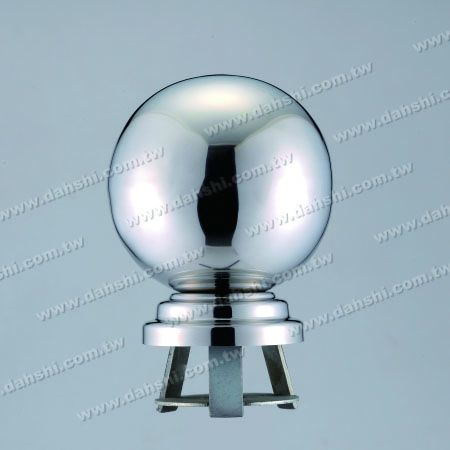 Stainless Steel 4 1/4" Ball with Cover for 3" Pipe - Stainless Steel 4 1/4" Ball with Cover for 3" Pipe