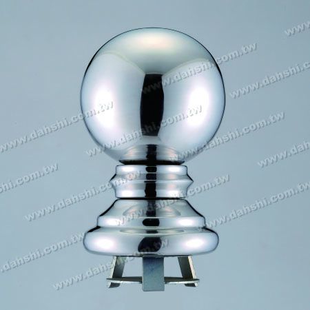 Stainless Steel 4 1/4" Ball  x H6 1/2" with Cover for 3" Pipe - Stainless Steel 4 1/4" Ball  x H6 1/2" with Cover for 3" Pipe