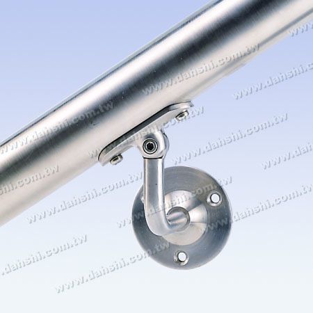 - Adjustable - Screw Exposed Bracket - Stainless Steel Round Tube Handrail Wall Bracket - Angle Adjustable