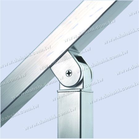 - for Square Pipe - Stainless Steel Square Tube Handrail Perpendicular Post Connector Angle Adjustable Internal Fit