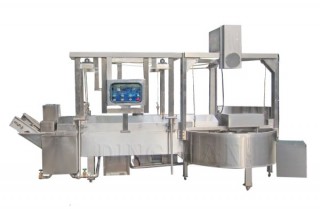 L-Frittiermaschine (mit Hebesystem) - Tempura/Fleischbällchen/Fischbällchen Kontinuierliche Bratmaschine