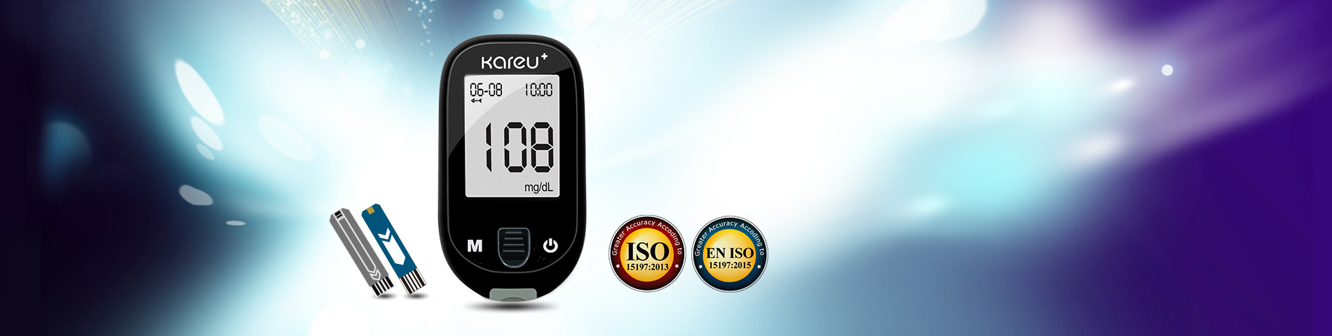 精確 快速 方便 克優加血糖監測系統 符合 ISO 13485, ISO 15197, CE