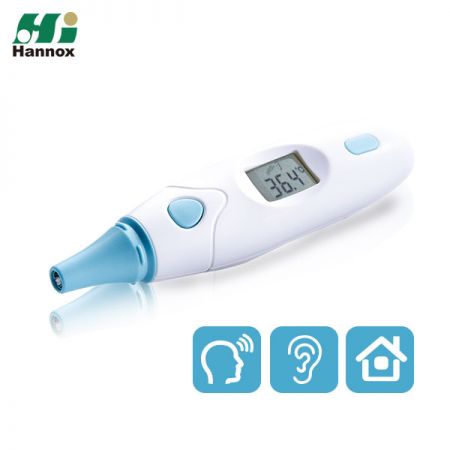 Digital LCD Ear Thermometer Medical Baby Adult Safe Temperature Oral Case V15 