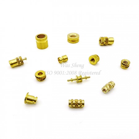 Brass Knurling Inserts Threaded for Plastic Mold