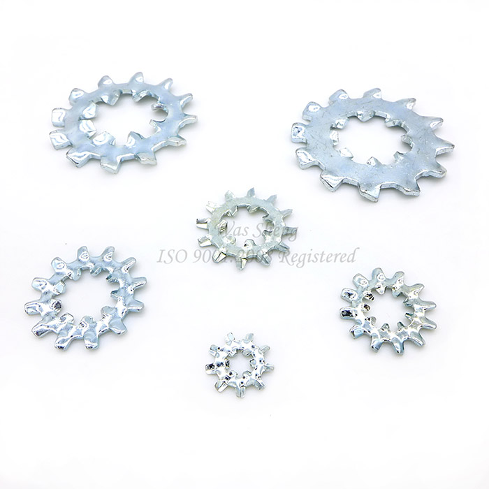 IFI Internal / External Toothed Lock Washers Brass & Steel Metal