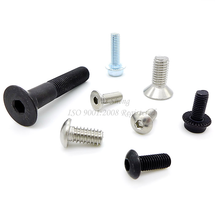 Hex Socket CSK / Button Head / Flat Head Socket Cap Screws - Hex Socket ...