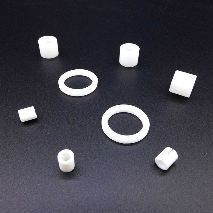 QUARKZMAN 4pcs Bride Manchon Roulements 12.2mm Alésage 17mm OD 16mm Longueur Nylon Douilles pour Arbre, Blanc