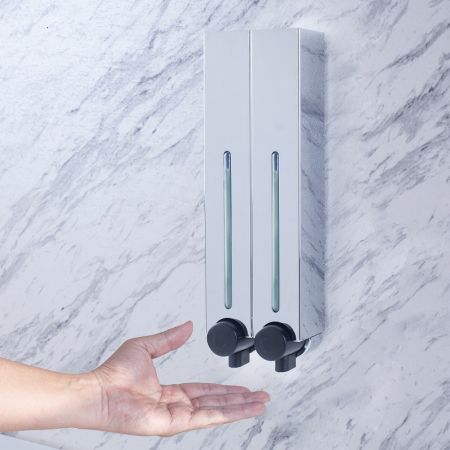 Chrome Plastic Wall Dispenser - Luxury Chrome Plastic Wall Dispenser