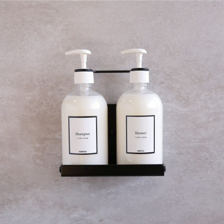 500ml Bathroom Kitchen Shower Wall Mount Soap Dispenser Bottle Shampoo Gel Pump 