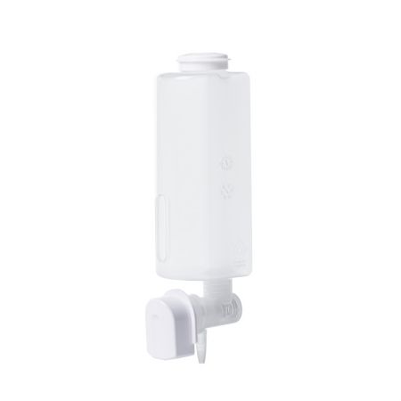 Homepluzहैंड सैनिटाइज़र इनर कार्ट्रिज - सफेद बटन के साथ 350 मिलीलीटर पीपी पुन: प्रयोज्य तरल साबुन की बोतल