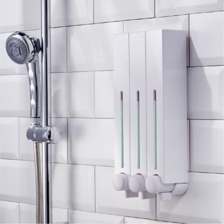 Wall Mounted Soap Dispenser - Wall Mounted Refill Shampoo Shower Soap Dispenser