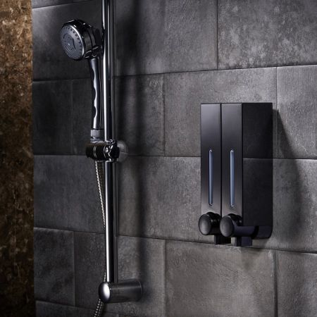 Matte Black Wall Mounted Commercial Soap Dispenser - Matte Black Wall Mounted Commercial and Home Use soap Dispenser