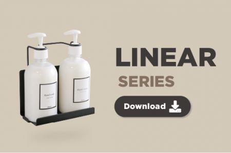 HP-Linear – 500ml Stainless Wall Bottle Holder