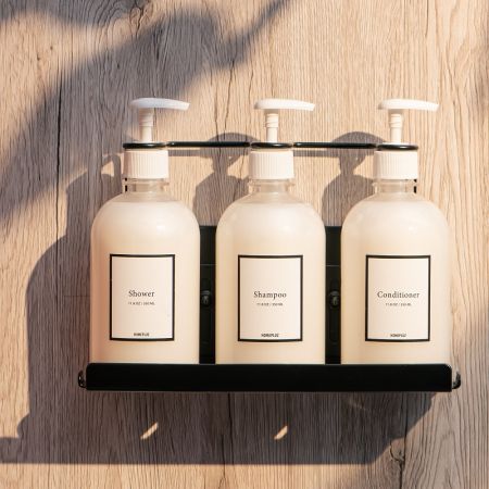 Tempat Botol Fasilitas Stainless - Perlengkapan Botol Dinding Anti Tamper Tahan Karat untuk Sabun dan Sampo