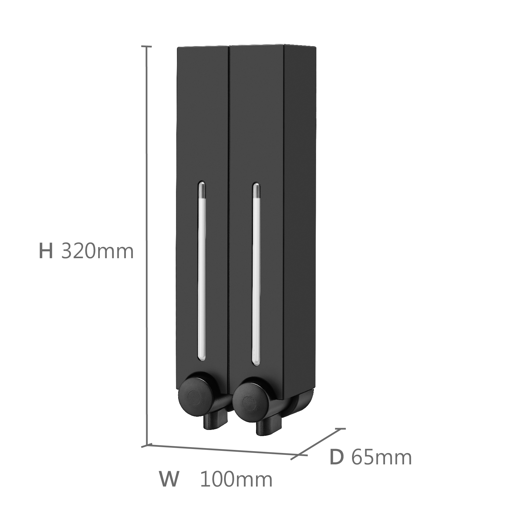 35 Years Matte Black Bathroom Dispenser Custom Dispenser
