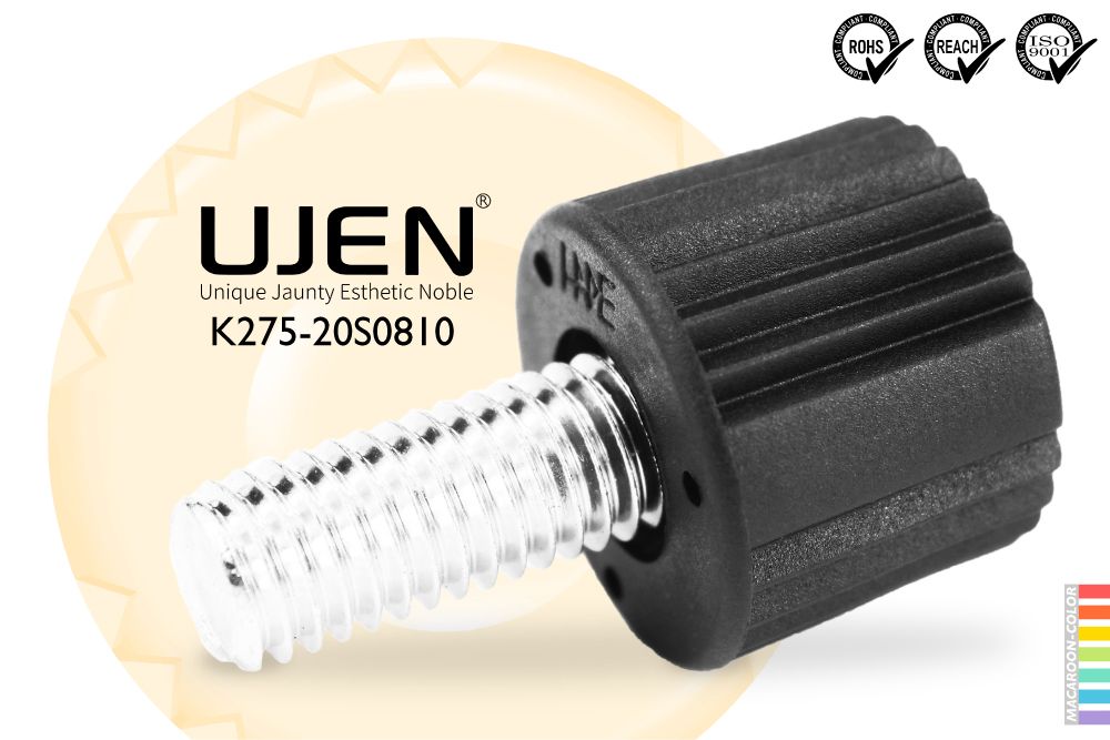 Knurled Thumb Knob, M8 x 10mm, Quick-fasten, D20 | Pull Pin & Hand Knob ...