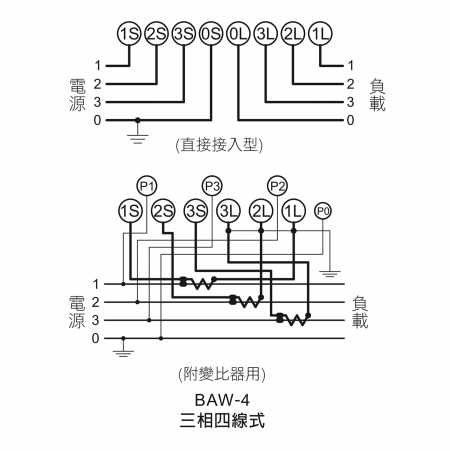 BAW-4 接線圖