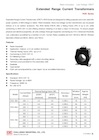 Low-Voltage Current Transformers or Extended Range Current Transformers (ERCT), ROS-A Series