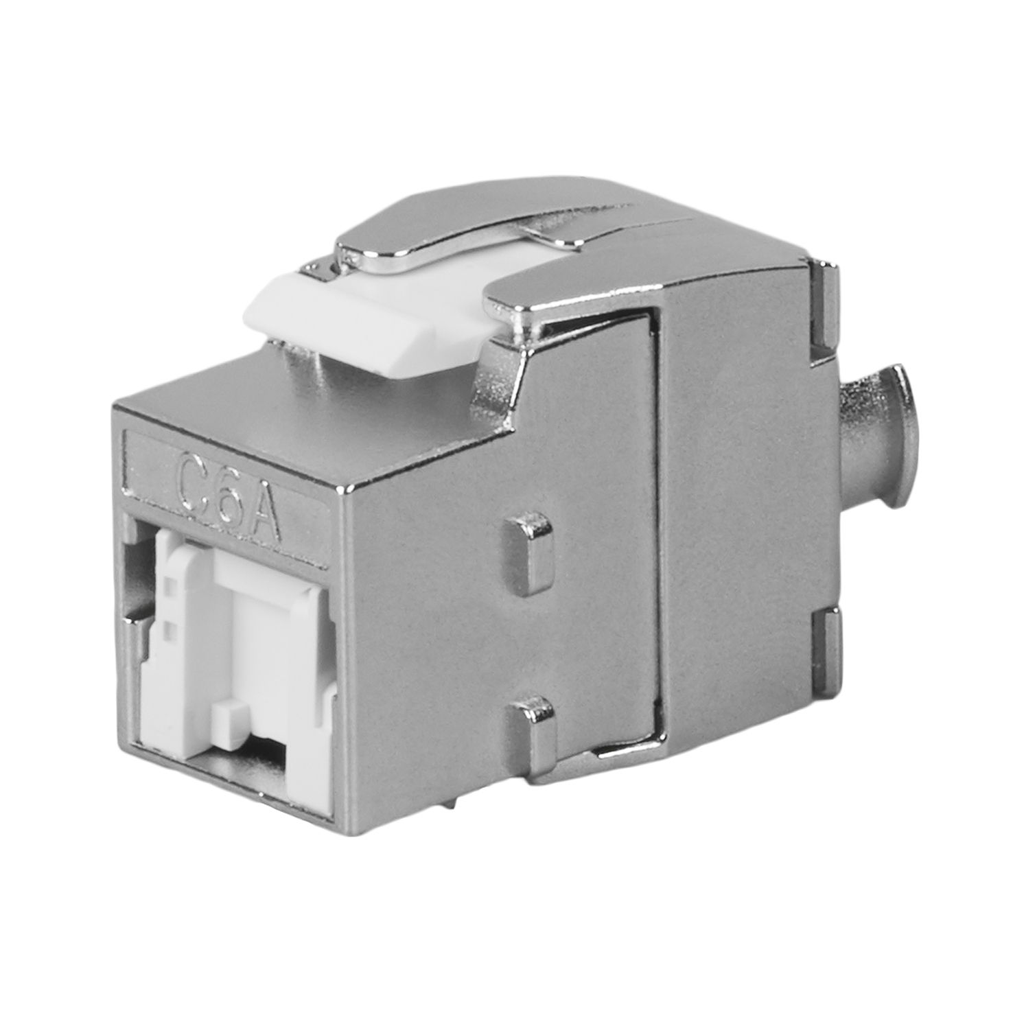 Cat 6A STP 180° Toolless RJ45 Keystone Jack With Shutter Slim Type Supplier | EXW