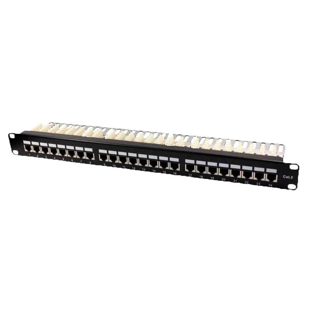 Cat6 Ftp 1u 90 24 Port Keystone Patch Panel Supplier Exw