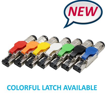 Cat 6A STP Blue Field Termination RJ45 Connector Leverancier | EXW