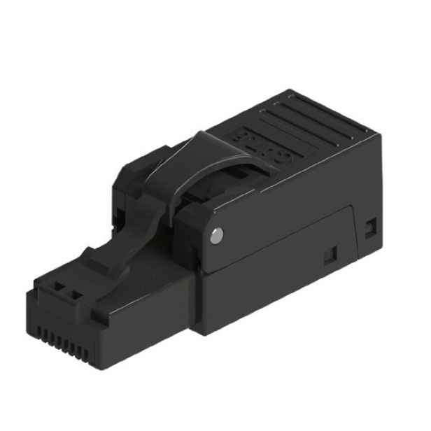 Cat6 Utp Black Field Termination Rj45 Connector Supplier Exw