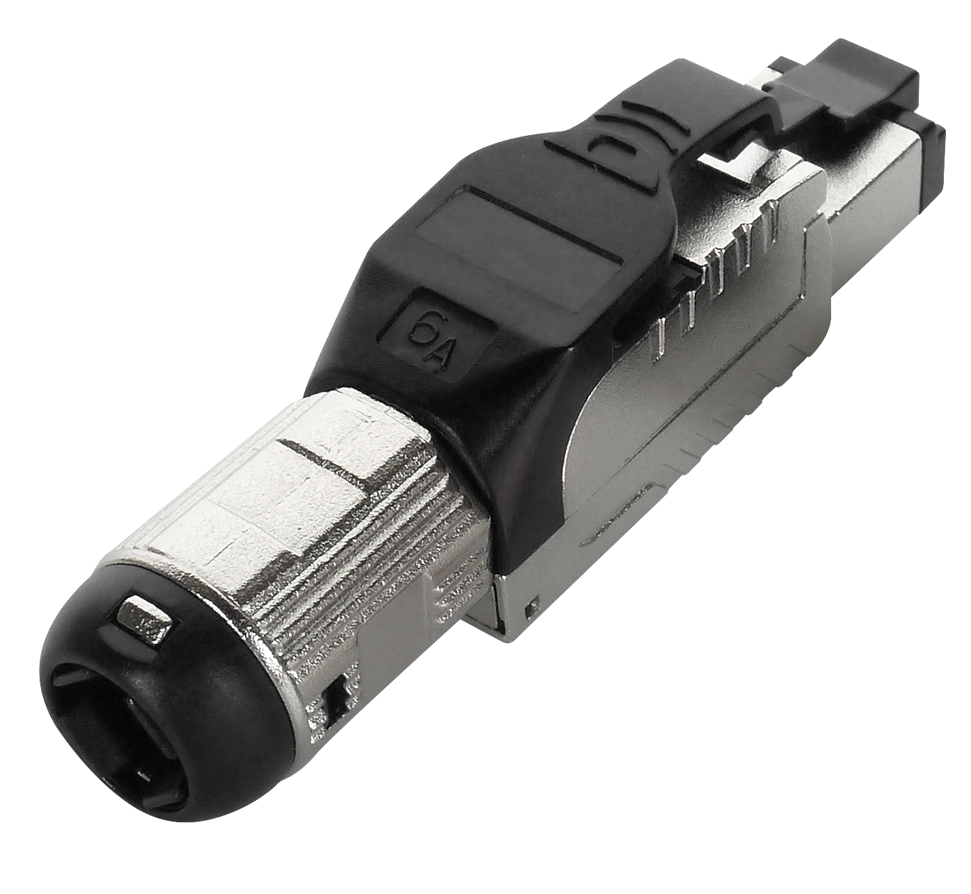 Fornecedor de conector RJ45 de terminação de campo negro STP Cat 6A | EXW