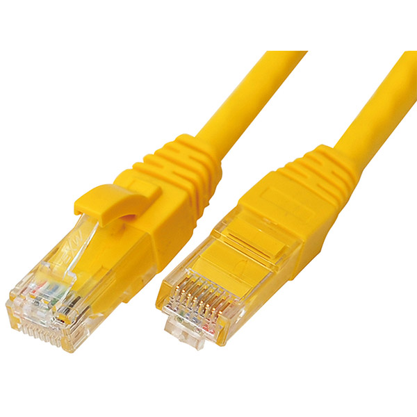 Yellow MCL 1m Cat6 U/UTP Patch Cable 